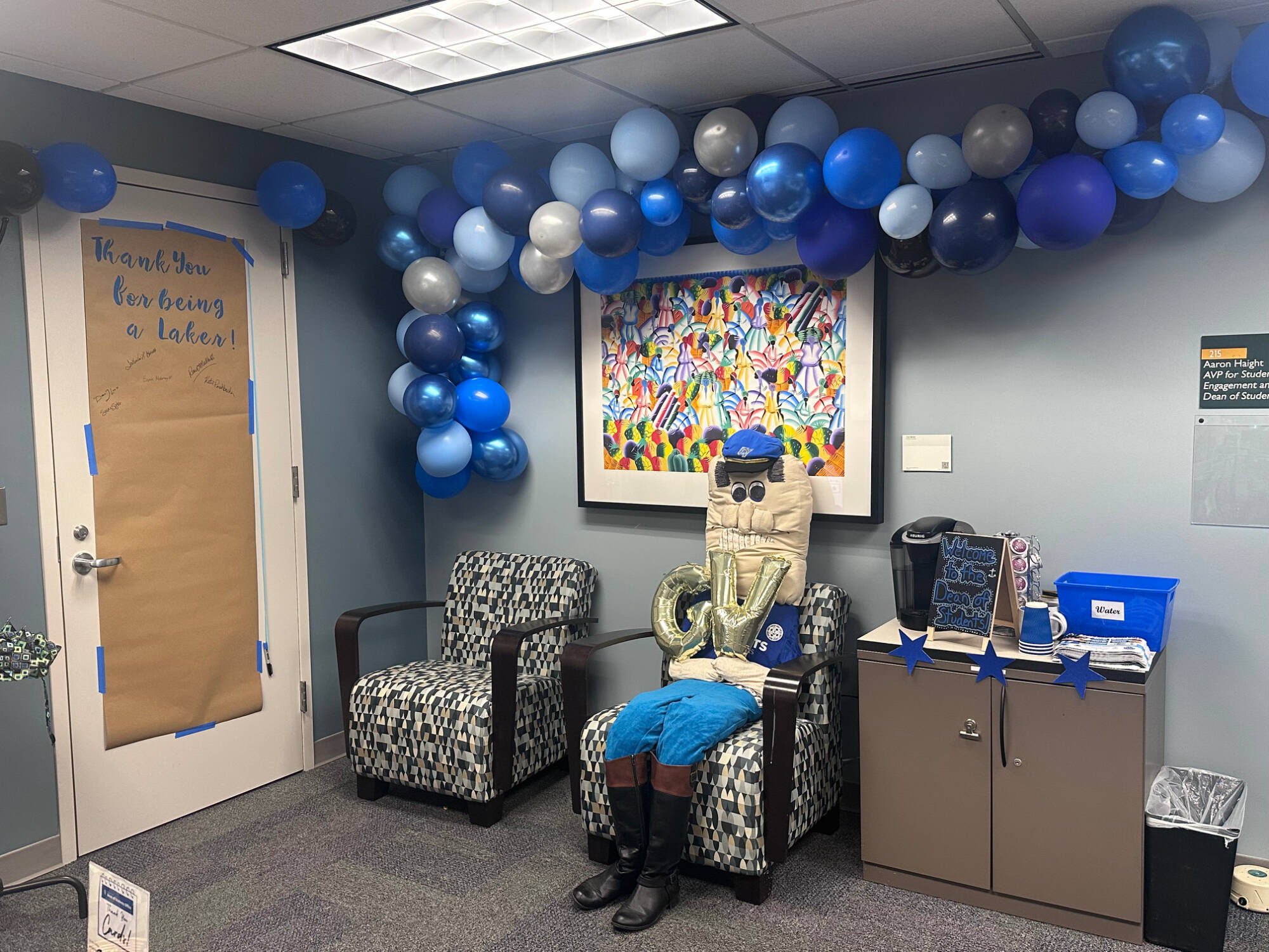 Photo of homecoming decorations